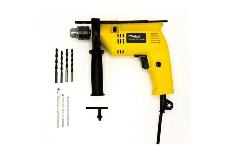 Furadeira de Impacto 500W 3/8” Platina – Titanium